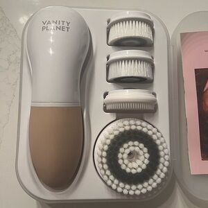 Vanity Planet Facial Cleansing Brush Set Color Dusty Rose